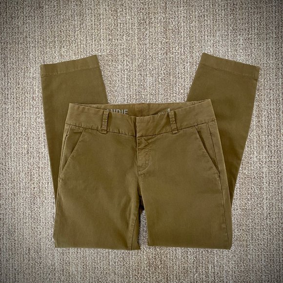 J. Crew Andie Chino Pants in Olive Moss - Picture 5 of 13